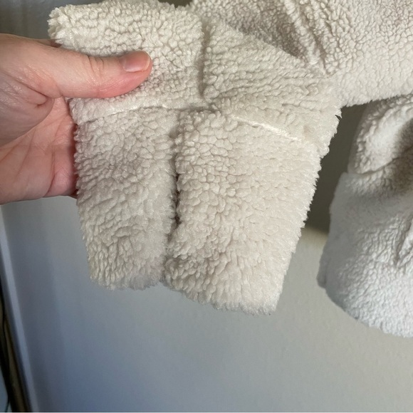 Lululemon Scuba Sherpa Half Zip Hoodie Cream Bone Size M/L - Picture 4 of 9